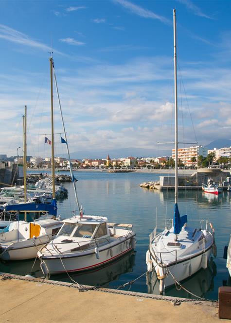 The harbor of Cagnes sur Mer near the Hotel Val Duchesse
